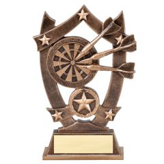 Darts Award with Stars on a Shield