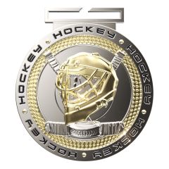 Olympic Hockey Medals with slip-in neck ribbon