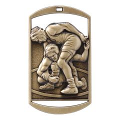 3D Wrestler dog tag