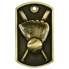 3-D Baseball Dog Tags