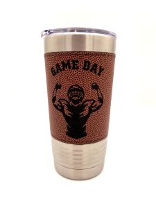 JDS football tumbler