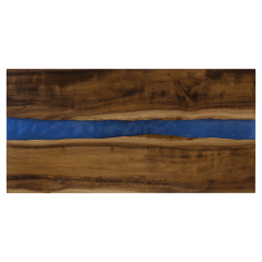 Acacia with Blue Pearl Resin Serving Board