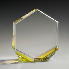 Golden Hexagonal Crystal Award