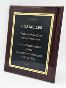 Economy Piano Finish Wall Plaque