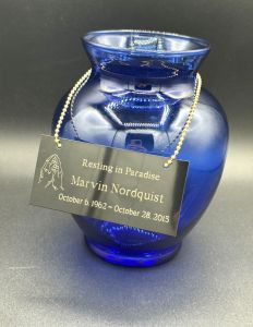 Engraved Name Tag for Urns