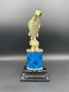 Large Standing Bass Column Trophies