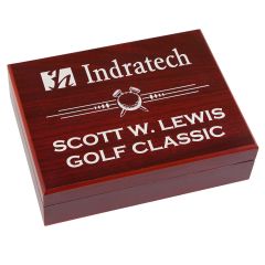 Rosewood Golf Ball Box