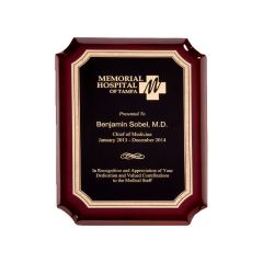 Gold and Black Rosewood Plaque