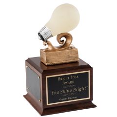 Perpetual Bright Idea Light Bulb Trophy