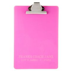 Pink Etched Coach Clipboard