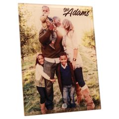 Custom Color Glass Plaque - Portrait  Orientation