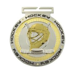 Olympic Hockey Medals with slip-in neck ribbon