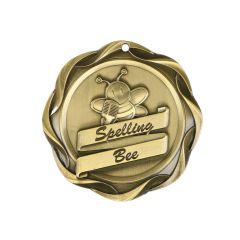 Jumbo Spelling Bee Medals - Gold 1st Place