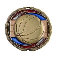 Stained Glass Basketball Medal