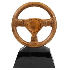 Steering Wheel Racing Trophy - Large (no disk pictured)
