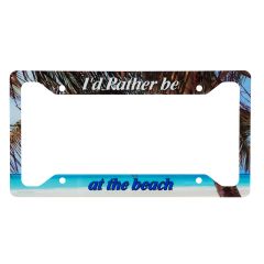 License Plate Custom Frame for the beach