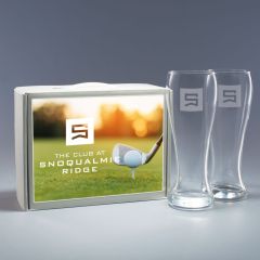 Engraved Pilsner Gift Set