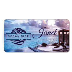 White Aluminum Name Tag