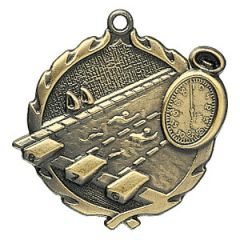 Gold Unengraved Swimming Medallion