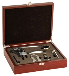 Rosewood 5-Piece Wine Tool Set 