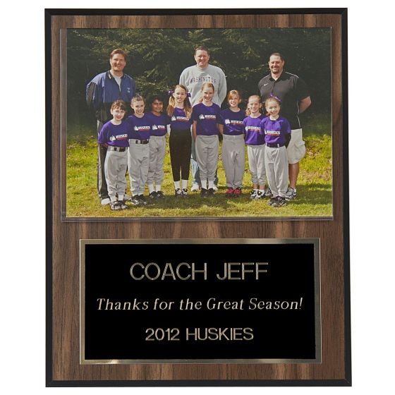 Coach Thank You Gift End of Season Award Plaque From the 