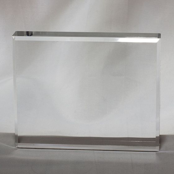 Clear Acrylic Block Award - Rectangle with Bevels