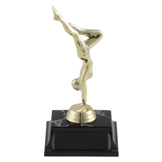 Golden Female Gymnast Handstand Trophies