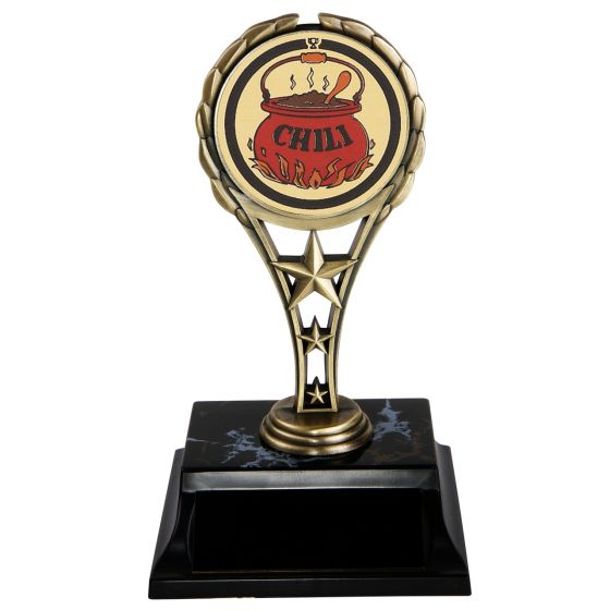 Express Medals Engraved 1 to 50 Packs Engraved Chili Cook Off Bronze Medal Trophy Award with Personalized Custom Text LD212-FCL437 