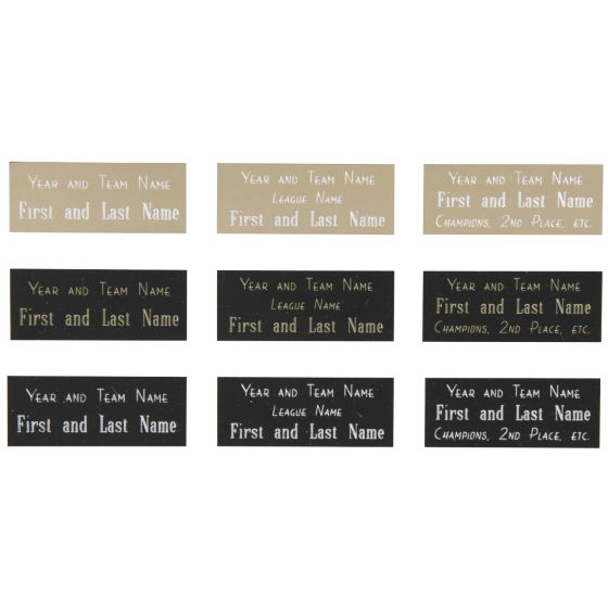 Engraved Trophy Plates