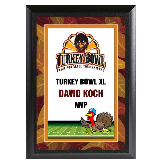 Turkey Bowl Award Plaque