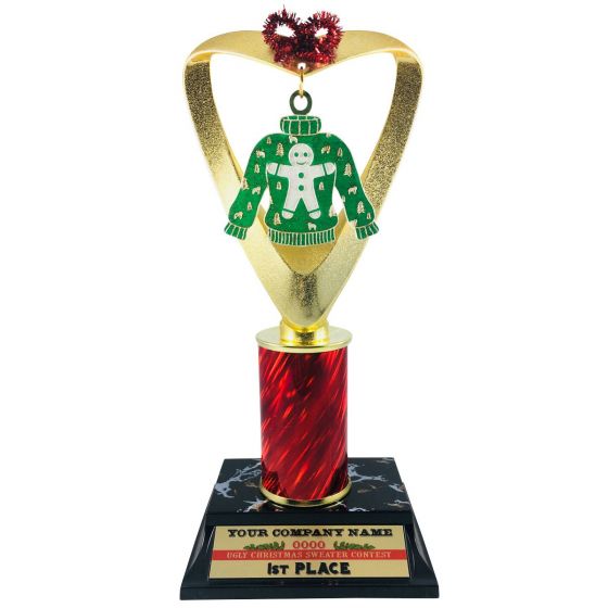 Ugly 2025 sweater trophy
