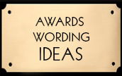 Employee Recognition Award Wording Ideas