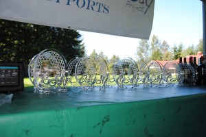 Awards for the Cody Project 2014 Golf Tournament.