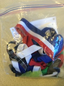 bag of medals
