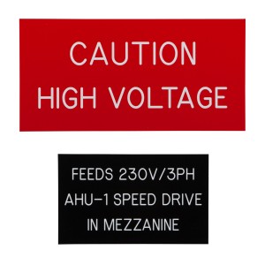 Customized phenolic signs are needed for many industrial applications.