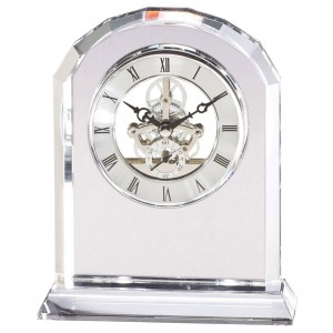 This stunning crystal clock makes a lovely display piece in any home.