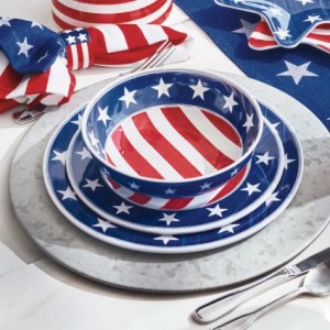 These Stars & Stripes serving dishes make your Fourth of July BBQ theme complete!