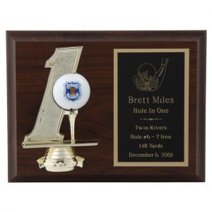 Hole in One Golf Plaque