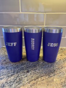Tumblers with names